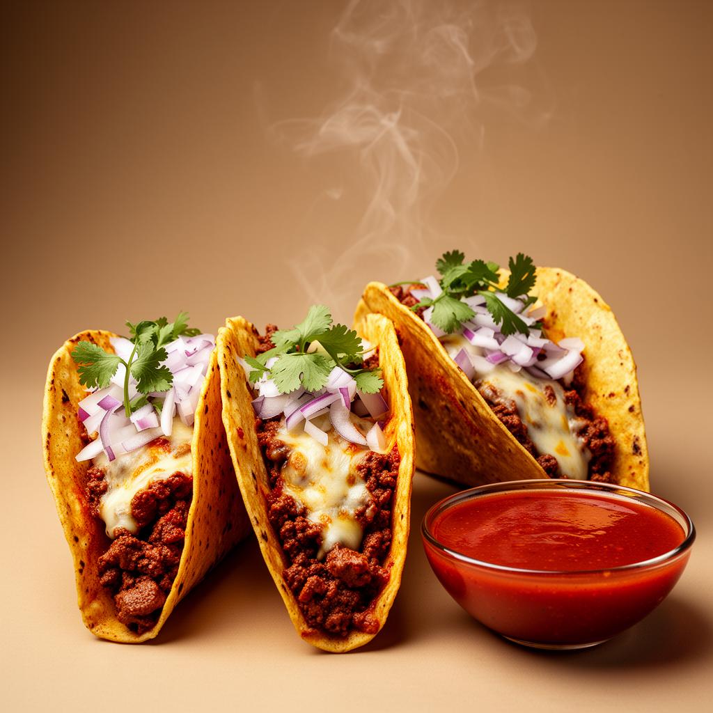 Birria Tacos w/ Consommé
